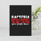 bacteria microbiology science holiday card (Standing Front)