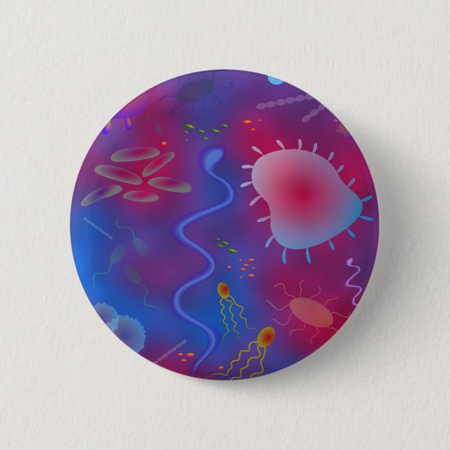 Bacteria Pinback Button (Front)