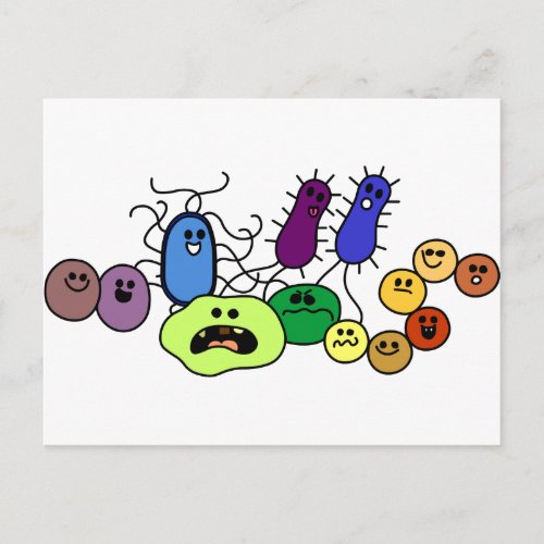 Bacteria Postcard