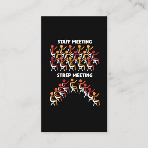 Bacteria Science Strep Meeting Microbiology Business Card