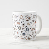 Bacteria & Virus Pattern Giant Coffee Mug (Front Right)