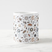 Bacteria & Virus Pattern Giant Coffee Mug (Front)