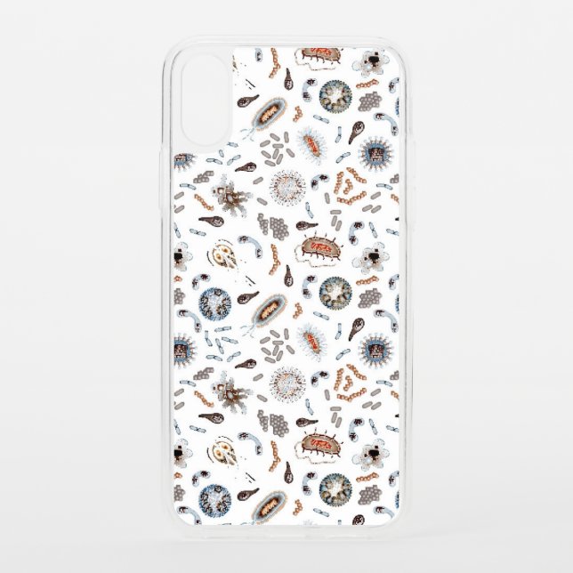 Bacteria & Virus Pattern Uncommon iPhone Case (Back)