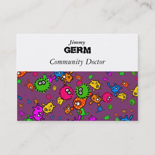 Customizable Bacteria Wallpaper Business Cards