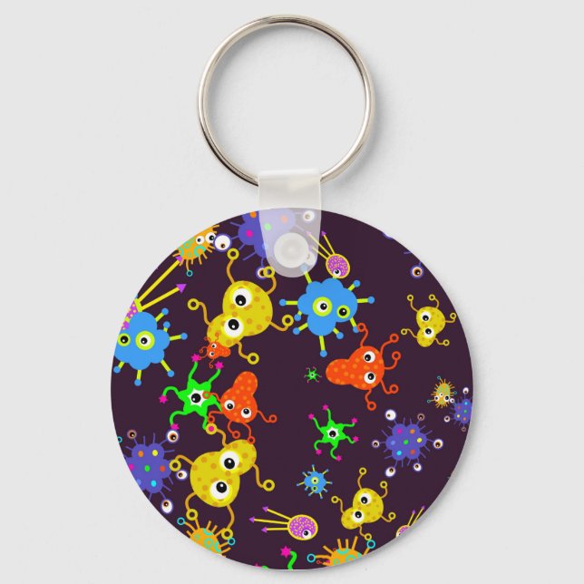 Bacteria Wallpaper Keychain (Front)