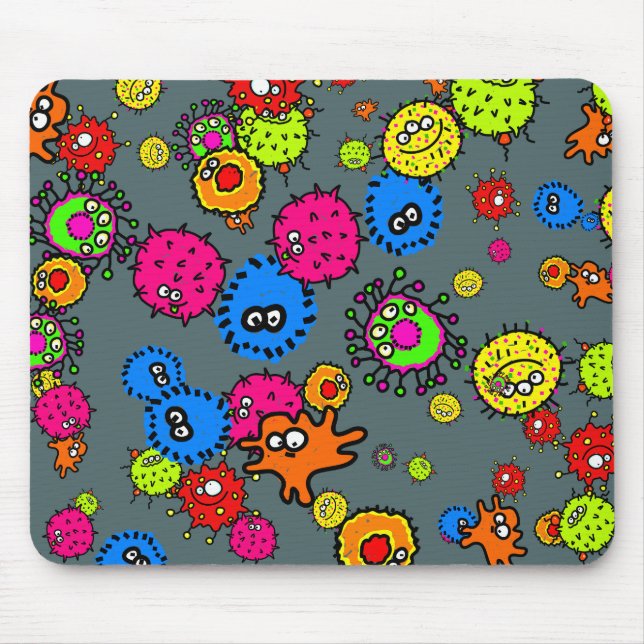 Bacteria Wallpaper Mouse Pad (Front)