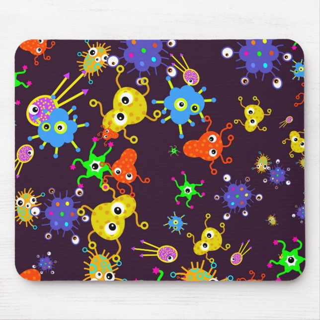 Bacteria Wallpaper Mouse Pad (Front)
