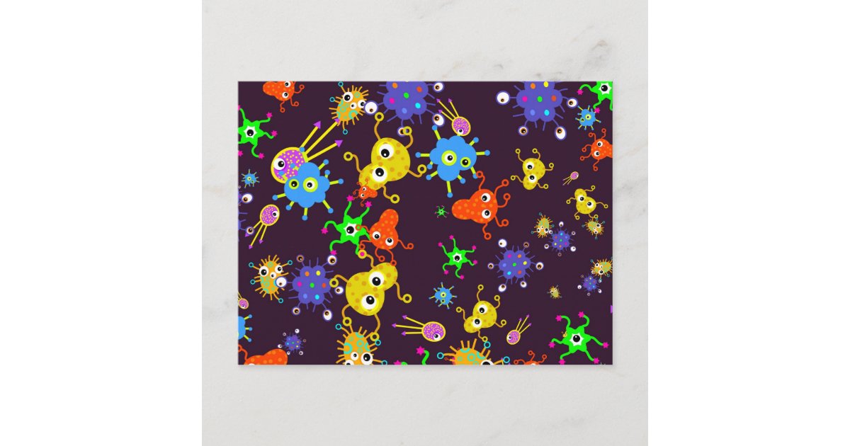 Bacteria Wallpaper Postcard | Zazzle