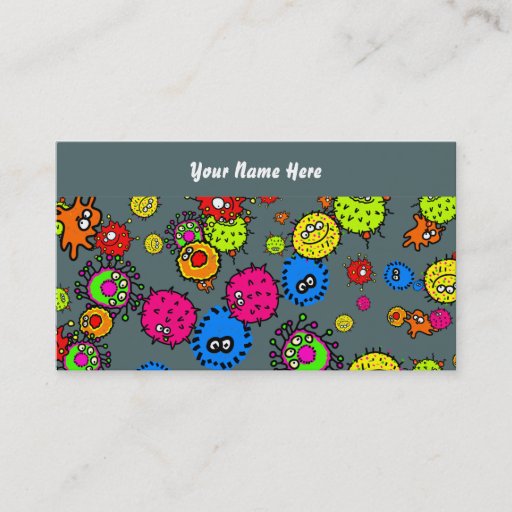 Customizable Bacteria Wallpaper, Your Name Here Business Card