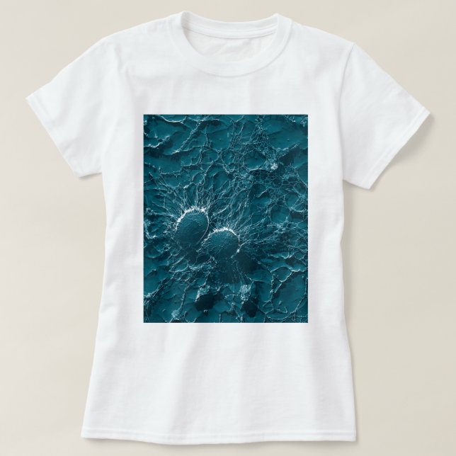 Bacterial cells of Staphylococcus Aureus Close Up T-Shirt (Design Front)