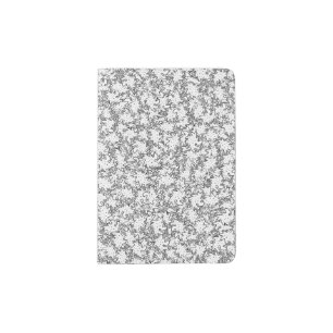 Bacterias drawing black and white pattern passport holder