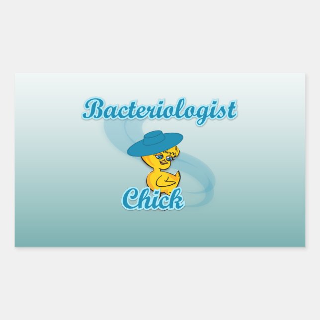 Bacteriologist Chick #3 Rectangular Sticker (Front)