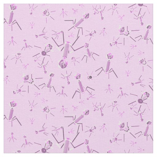 Bacteriophage Pink Fabric