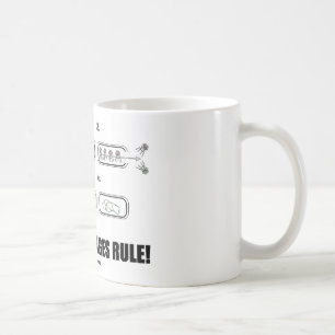 Bacteriophages Rule! (Bacteria Virus DNA) Coffee Mug