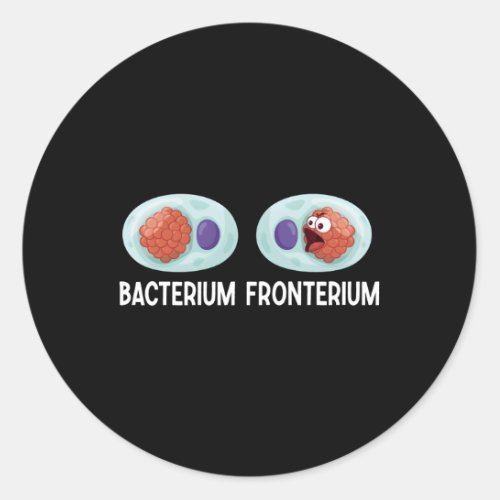 Bacterium Fronterium Bacteriology Classic Round Sticker