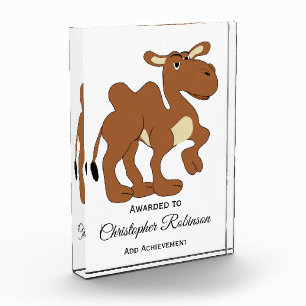 Bactrian Camel Design Personalised Acrylic Award