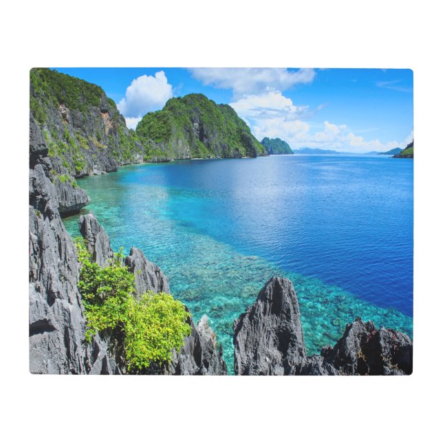 Bacuit Archipelago Seascape Metal Print (Front)