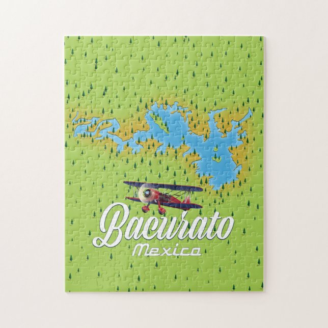 Bacurato mexico Lake map Jigsaw Puzzle (Vertical)