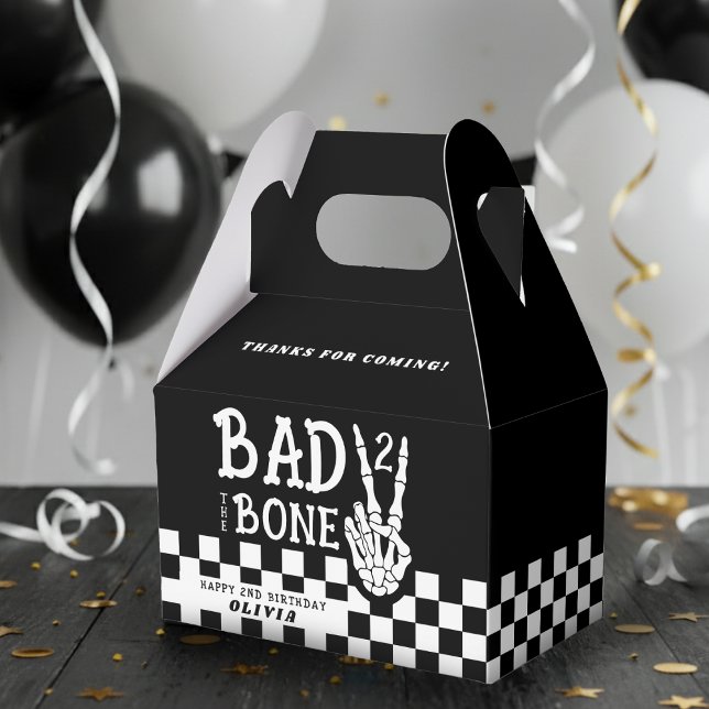 Bad 2 the Bone Skeleton 2nd Birthday Party Favor Boxes (Bad 2 the Bone Skeleton 2nd Birthday Party Favor Boxes
)