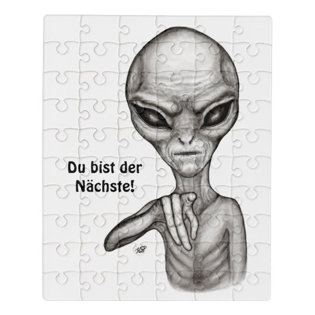 Bad Alien , Du bist der Nächste! Jigsaw Puzzle (Puzzle Vertical)
