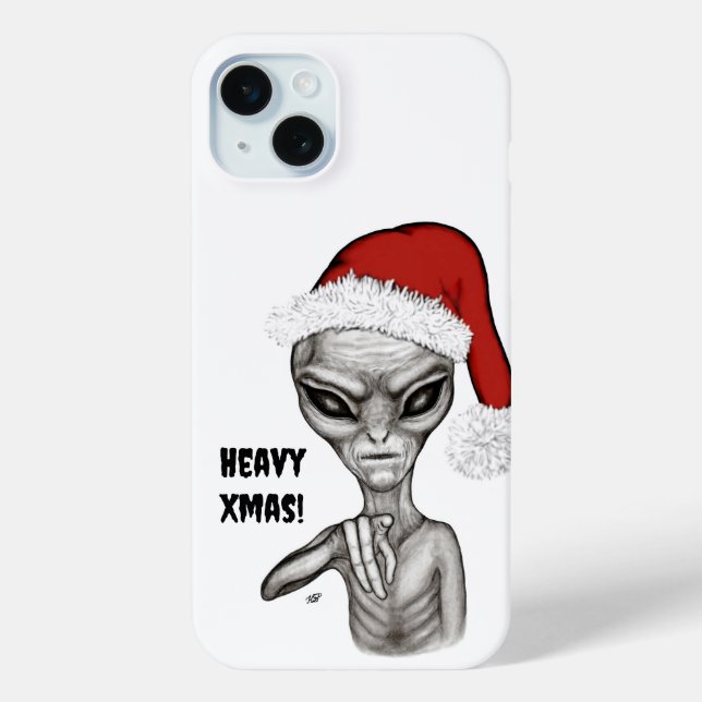 Bad Alien , Heavy Xmas ! Case-Mate iPhone Case (Back)