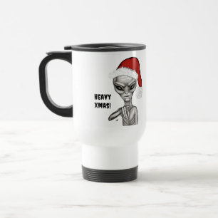 Bad Alien , Heavy Xmas ! Travel Mug