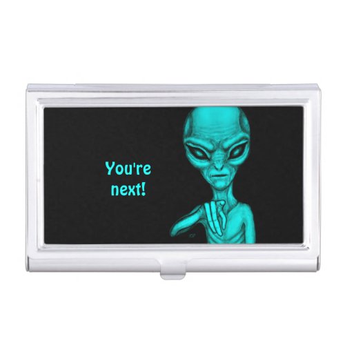 Bad Alien  Youre next  Business Card Case