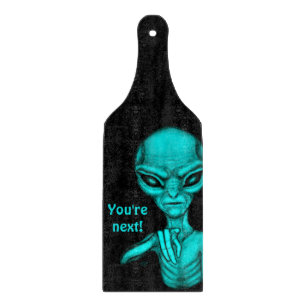 Bad Alien , You're next ! Cutting Board