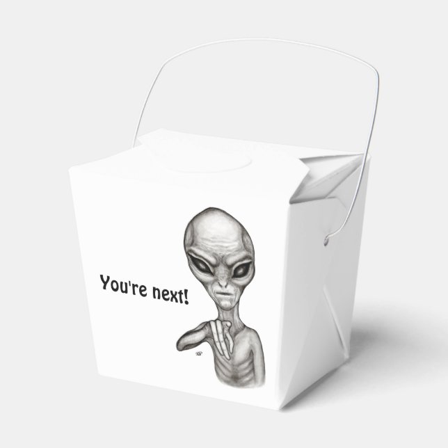 Bad Alien , You're next ! Favor Box (Front Side)
