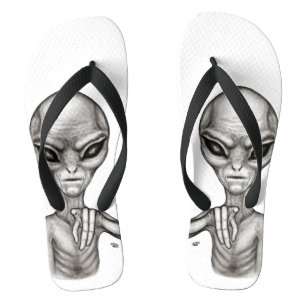 Bad Alien , You're next ! Flip Flops