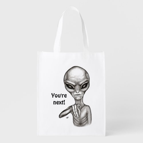 Bad Alien  Youre next  Grocery Bag