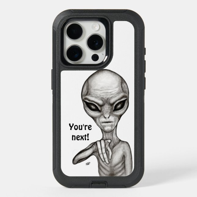Bad Alien , You're next ! iPhone 15 Pro Case (Back)