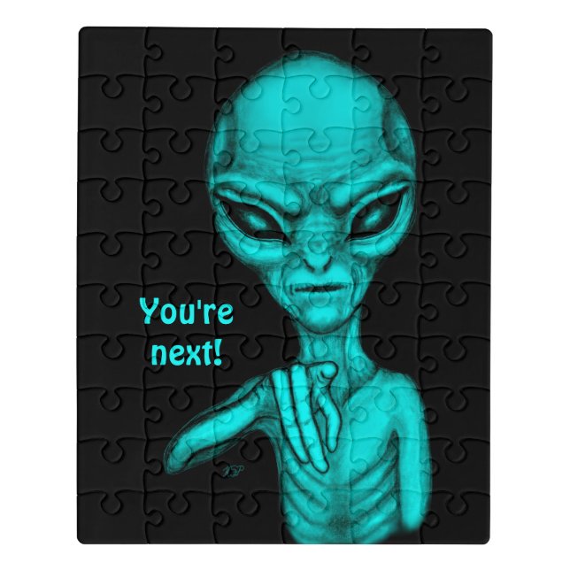 Bad Alien , You're next ! Jigsaw Puzzle (Puzzle Vertical)