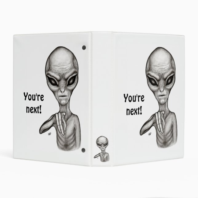 Bad Alien , You're next ! Mini Binder (Background)