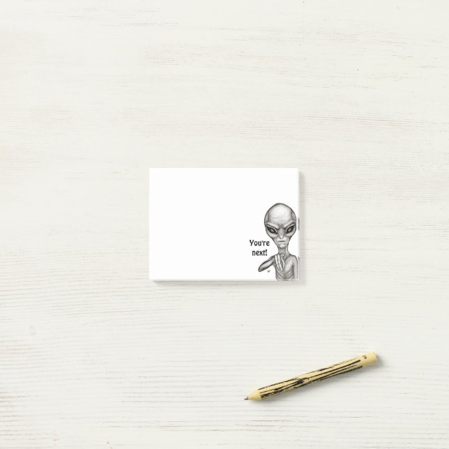 Bad Alien , You're next ! Notes (On Desk)