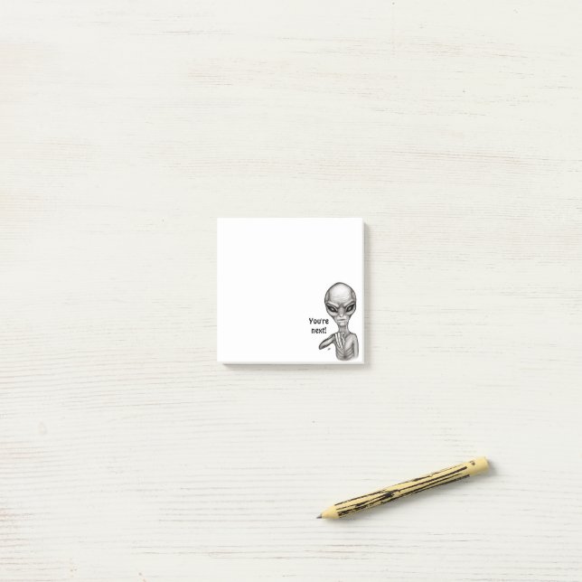 Bad Alien , You're next ! Notes (On Desk)