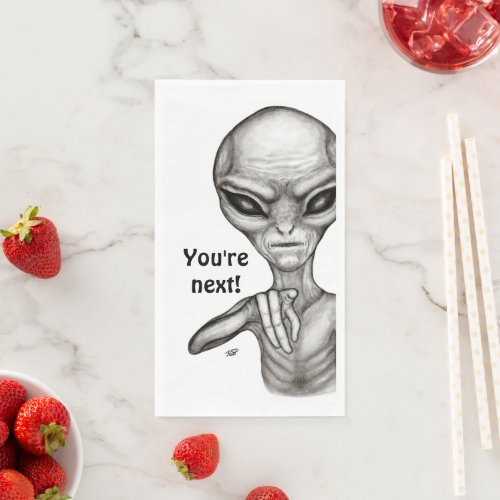 Bad Alien  Youre next  Paper Guest Towels