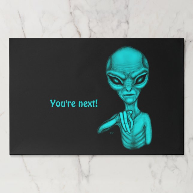 Bad Alien , You're next ! Paper Pad (Front)