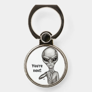 Bad Alien , You're next ! Phone Ring Stand