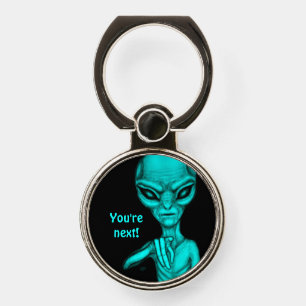 Bad Alien , You're next ! Phone Ring Stand