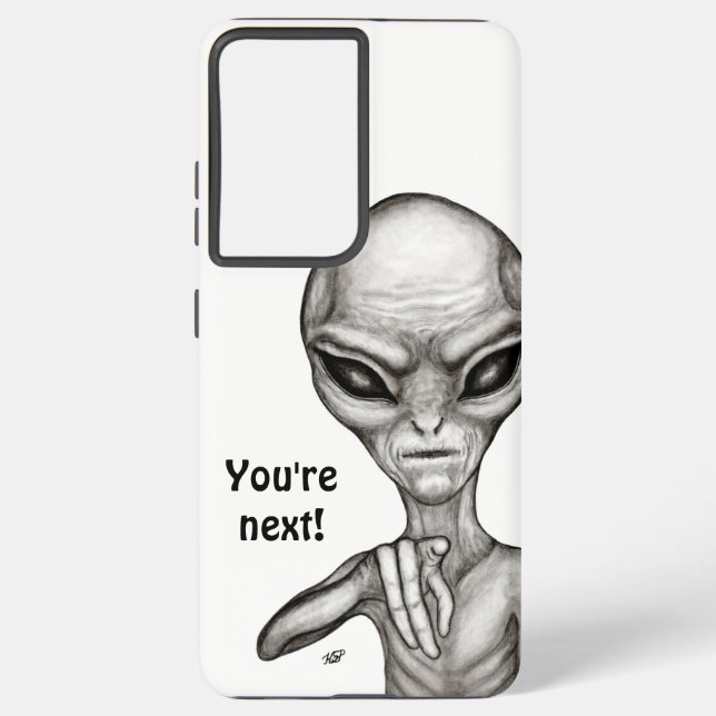 Bad Alien , You're next ! Samsung Galaxy Case (Back)