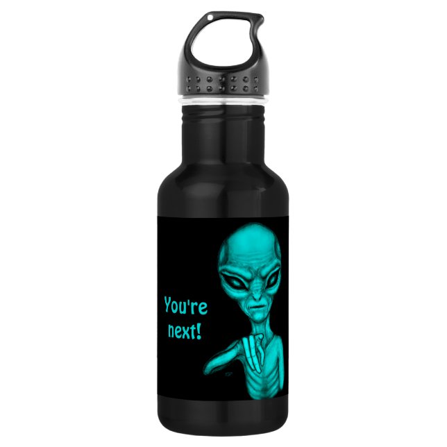 Bad Alien , You're next ! Stainless Steel Water Bottle (Front)