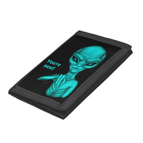 Bad Alien  Youre next  Trifold Wallet