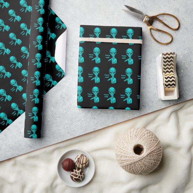 Bad Alien , You're next ! Wrapping Paper (Crafts)