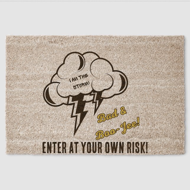 Bad and Boo-jee  Fiber Doormat (Front)