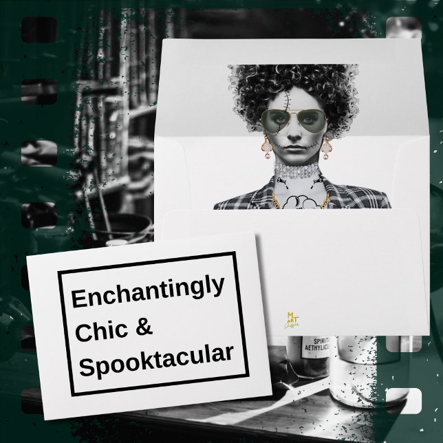 Bad and Boo-Jee Gothic Halloween Party Envelope (Creator Uploaded)