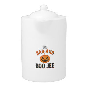 Bad And Boo Jee Halloween Pumpkin Graphic_1 Teapot