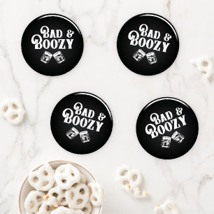Bad and Boozy   Coaster Set
