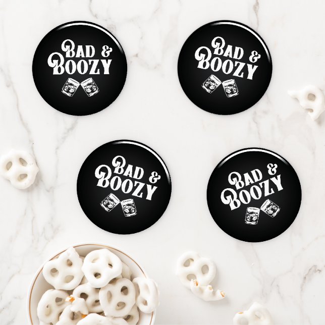 Bad and Boozy   Coaster Set (In Situ)