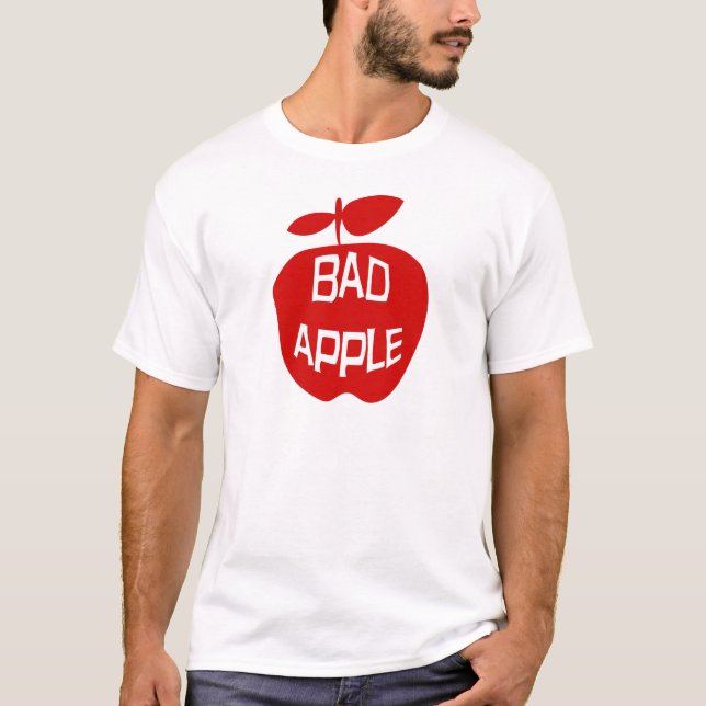 Bad Apple Cheeky Red Fruit Logo T-Shirt (Front)